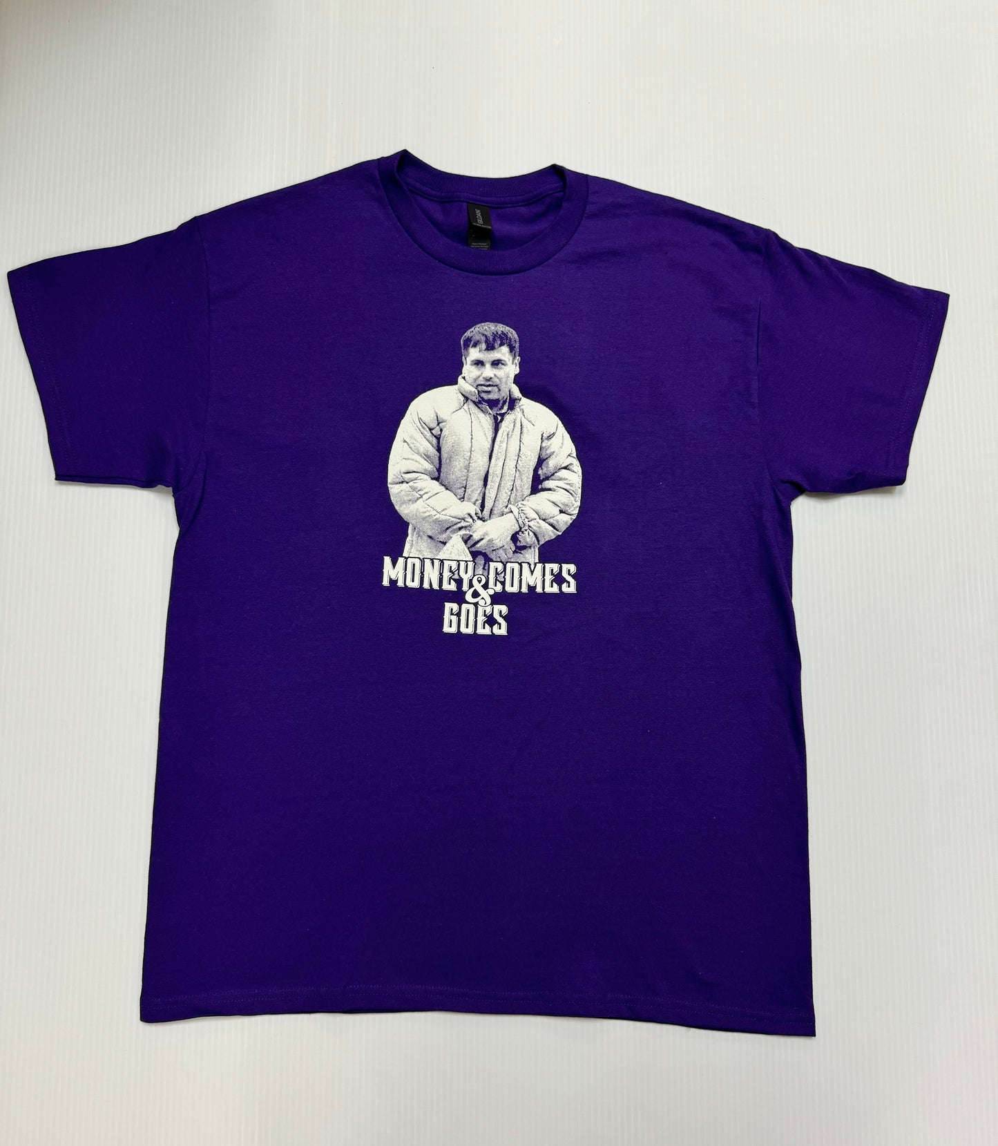 Purple “Money Comes & Goes” Glow In The Dark! T-Shirt